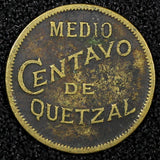 GUATEMALA Brass 1932 1/2 Centavo 1 YEAR TYPE KM# 248.1  (24 427)