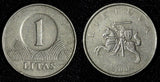 Lithuania Copper-Nickel 2001 1 Litas Horserider KM# 111 (27 972)