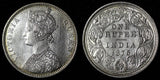 India-British Victoria Silver 1875 (B) Rupee HIGH GRADE  KM# 473.2 (28 294)