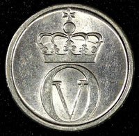 Norway Olav V 1967 10 Øre Large letters KM# 411 (27 393)