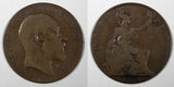 Great Britain Edward VII Bronze 1905 1 Penny KM# 794.2 (28 192)