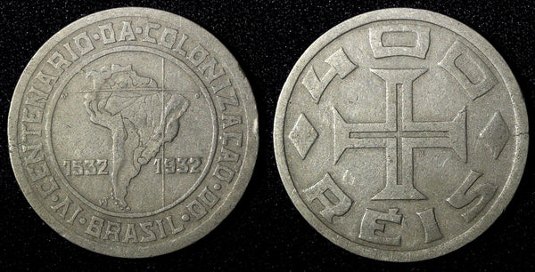 Brazil Copper-Nickel 1932 400 Reis 400th Anniversary of Colonization KM# 529(76)