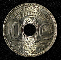 FRANCE 1938 10 Centimes UNC  KM# 889.1 (27 623)