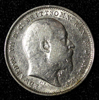 Great Britain Edward VII Silver 1907 3 Pence KM# 797.2 (28 105)