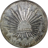 MEXICO Silver 1892 Mo AM 8 Reales Radiant cap PL UNC KM# 377.10 (24 523)