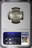 ANGOLA Portuguese Colony Silver 1955 10 Escudos NGC MS66 GEM BU  KM# 73 (026)