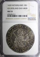 Netherlands GELDERLAND 1620 1 Rijksdaalder NGC AU53 1 GRADED HIGHEST KM# 16.1(1)