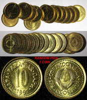Yugoslavia Brass 1991 10 Para UNC/BU KM# 139 RANDOM PICK (1 Coin) (27 916)