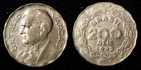 BRAZIL Copper-Nickel 1942 200 Reis Getúlio Dornelles Vargas KM# 545 (27 773)