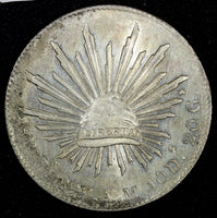 MEXICO Silver 1897 CN AM 8 Reales Culiacan Mint Luster aUNC/UNC KM# 377.3 (279)
