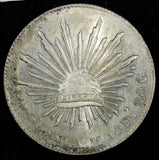 MEXICO Silver 1897 CN AM 8 Reales Culiacan Mint Luster aUNC/UNC KM# 377.3 (279)