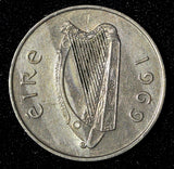Ireland Republic Copper-Nickel 1969 5 Pence Bull 1st Year Type KM# 22 (28 852)