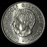 SWEDEN Gustaf VI Adolf Silver 1963 U 2 Kronor  UNC KM# 827 (28 709)