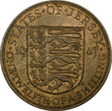 JERSEY George VI Bronze 1947  1/12 Shilling Mintage-444 000 KM# 18 (25 020)