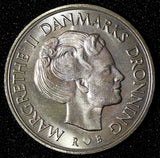 Denmark Margrethe II 1984 1 Krone 25.5 mm UNC KM# 862.3 (28 651)