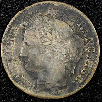 FRANCE Silver 1850 A  20 Centimes Paris Mint KM# 758.1 (24 696)
