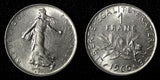 FRANCE Nickel 1960 1 Franc UNC KM# 925.1 (27 743)