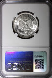 Mexico ESTADOS UNIDOS Silver 1944 M 50 Centavos NGC MS66 GEM BU KM# 447 (038)
