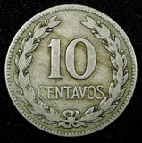 El Salvador Francisco Morazan 1940 10 Centavos Philadelphia BETTER DATE KM#130