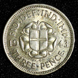 Great Britain George VI Silver 1943 3 Pence KM# 848 (28 690)