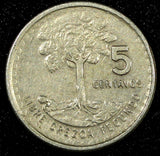 GUATEMALA Copper-Nickel  1975  5 Centavos Guatemala City Mint KM# 270 (24 684)