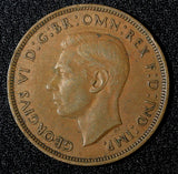 Great Britain George VI Bronze 1940 1 Penny WWII Issue KM# 845 (28 013)