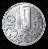 Austria Aluminium 1969 10 Groschen UNC KM# 2878 (29 048)