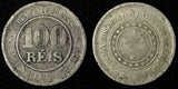 BRAZIL Copper-Nickel 1897 100 Reis 27  mm  KM# 492 (27 813)