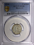 German States BESANCON Charles V Silver 1546 Carolus PCGS AU58 MB# 6 TOP GRADED