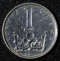 Czech Republic 2018 1 Koruna UNC KM# 7 RANDOM PICK (1 Coin) (27 922)