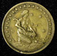 BRAZIL  Aluminum-Bronze 1928  500 Reis KM# 524 (27 644)