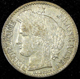 FRANCE Silver 1850 A  20 Centimes Paris Mint KM# 758.1 (24 698)
