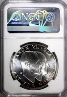 Norway Olav V Silver 1970 25 Kroner NGC MS66 Anniversary of Liberation KM#414(3)