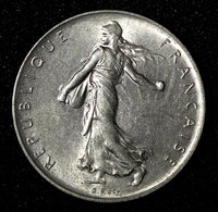 FRANCE Nickel 1960 1 Franc UNC KM# 925.1 (27 743)