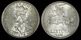 Lithuania Silver 1936 10 Litų Vytautas 32mm 1 Year Type aUNC KM# 83 (27 358)