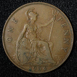 Great Britain George V Bronze 1936 1 Penny KM# 838  (23 919)
