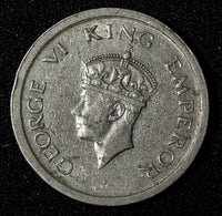 India-British George VI Nickel 1947 Rupee KM# 559 (27 607)