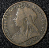 Great Britain Victoria Bronze 1901 1 Penny 30.8 mm Last Year KM# 790  (28 364)