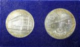 HUNGARY Silver  MAGYAR NEMZETI BANK SET 1974  50 Forint ,100 Forint  KM# 601,603
