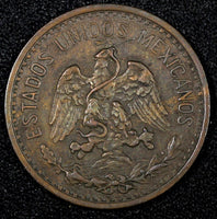 MEXICO ESTADOS UNIDOS MEXICANOS Bronze 1906 2 Centavos XF Toned KM# 419 (27 172)