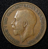Great Britain George V (1910-1936) Bronze 1918 1 Penny KM# 810  (28 411)