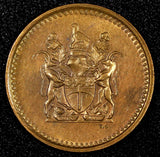 RHODESIA Bronze 1970 1 Cent TONING KM# 10  (24 988)