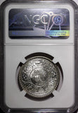 India-British George V Silver 1920 (C) Rupee NGC MS62+ Calcutta Mint KM# 524 (1)
