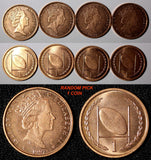Isle Of Man Elizabeth II 1997 1 Penny Rugby Ball UNC KM# 588 RANDOM PICK (1 C)