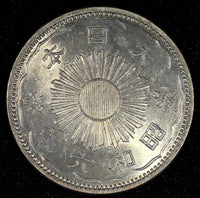 JAPAN Shōwa Silver Year 6 (1931)  50 Sen Nice Toned Y# 50 ( 27 209)
