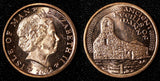 Isle Of Man Elizabeth II 2002 1 Penny GEM BU KM# 1036 RANDOM PICK  (1 Coin) (20)