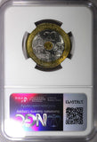 FRANCE Tri-Metallic 1994 20 Francs Pierre de Coubertin NGC MS65 TOP GRADE KME146
