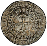 Belgium Flanders Louis II (1346-84) Silver Double 2 Gros PCGS AU55 Roberts-8155