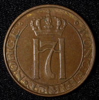 NORWAY Haakon VII Bronze 1951 5 Øre 27 mm  KM# 368 (27 619)
