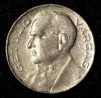 BRAZIL Copper-Nickel 1942 300 Reis Getúlio Dornelles Vargas WWII  KM# 546 (51)